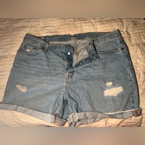 Levi's Light Blue Denim Shorts
